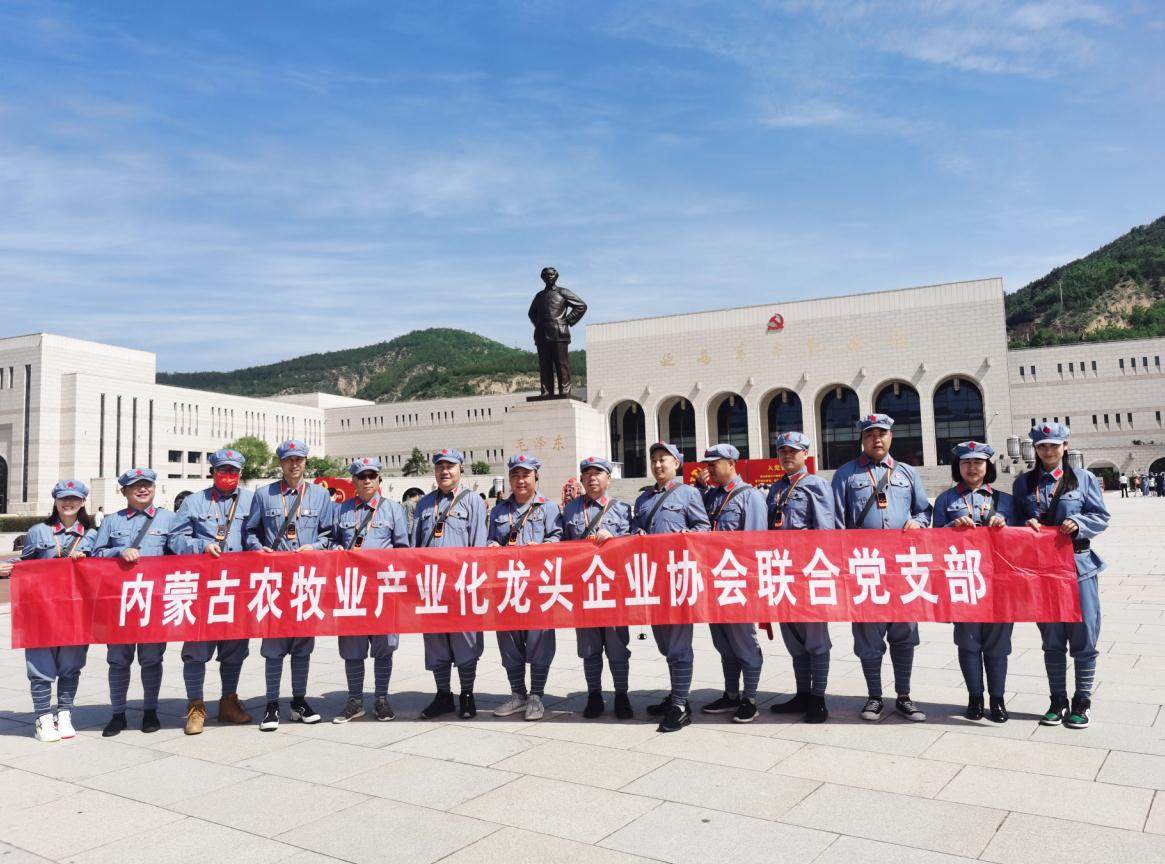 內蒙古農牧業(yè)產(chǎn)業(yè)化龍頭企業(yè)協(xié)會(huì )聯(lián)合黨支部赴延安革命圣地開(kāi)展“學(xué)黨史、感黨恩、跟黨走”主題黨日活動(dòng)